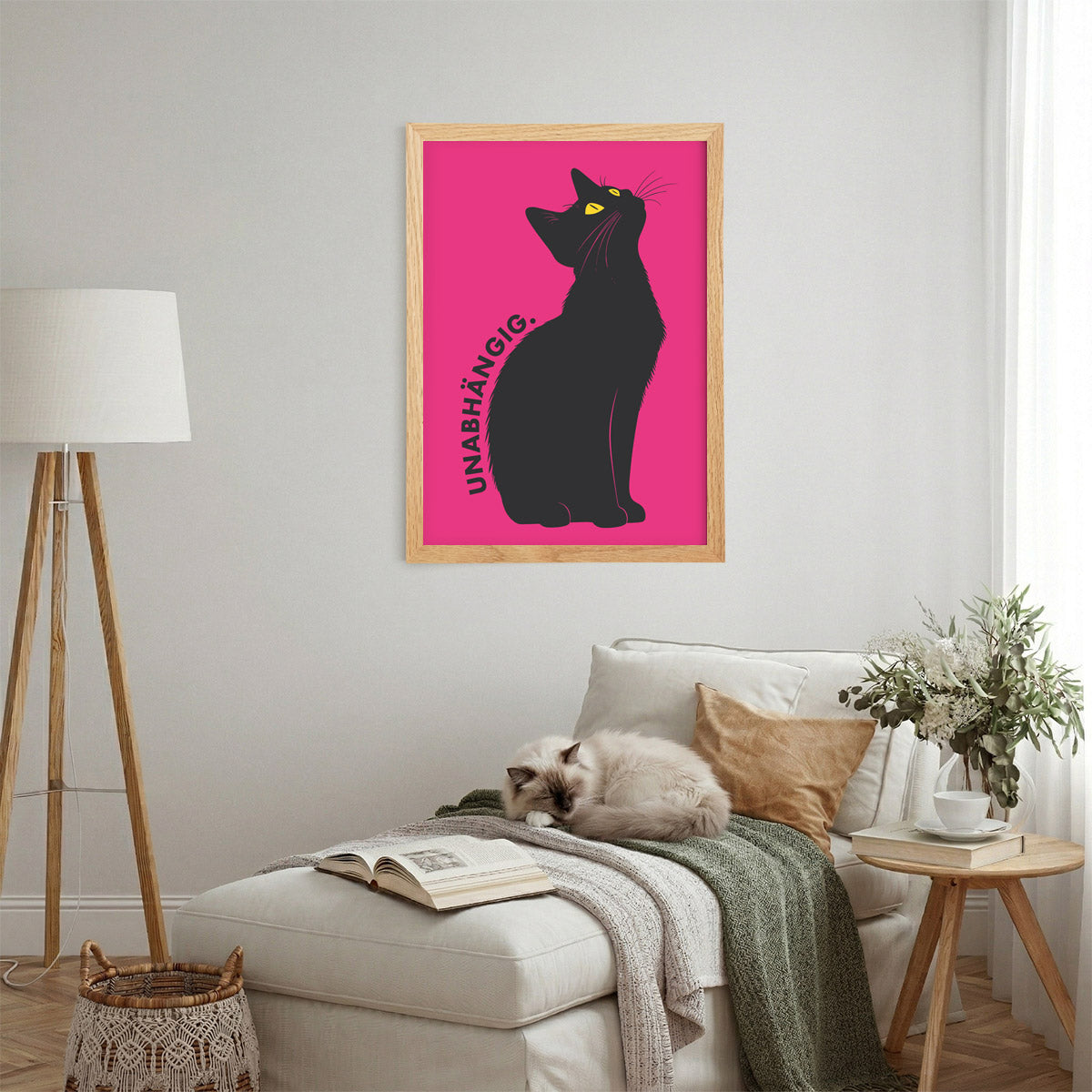 Poster „Unabhängig“ Statement – Moderne Pop-Art Wanddeko