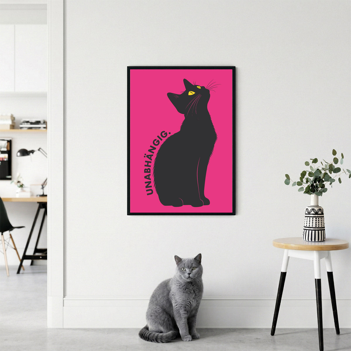 Poster „Unabhängig“ Statement – Moderne Pop-Art Wanddeko