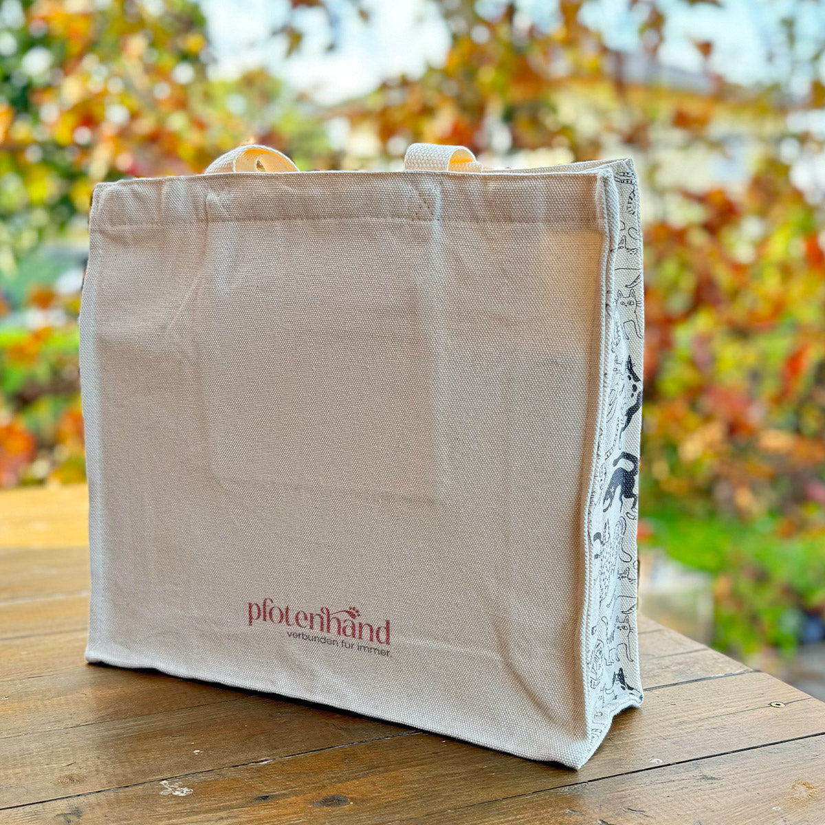 Canvas-Tasche „KatzenMama“ – Robuste Shopper-Tasche mit Reißverschluss