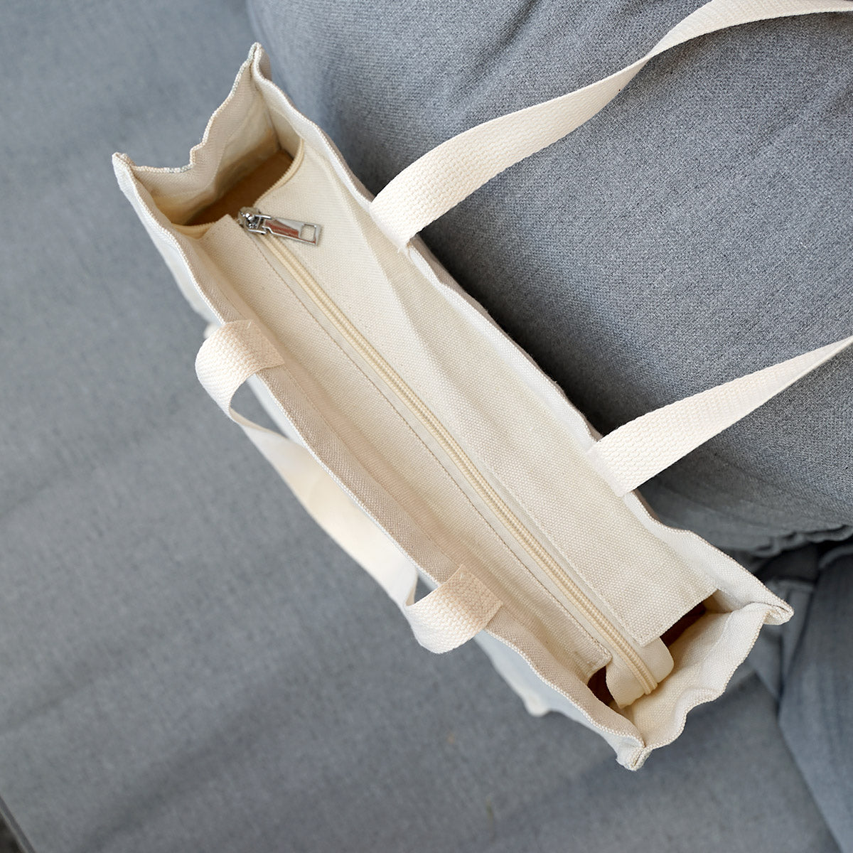 Canvas-Tasche „HundeMama“ – Robuste Shopper-Tasche mit Reißverschluss